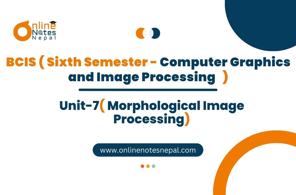 Unit VII: Morphological Image Processing